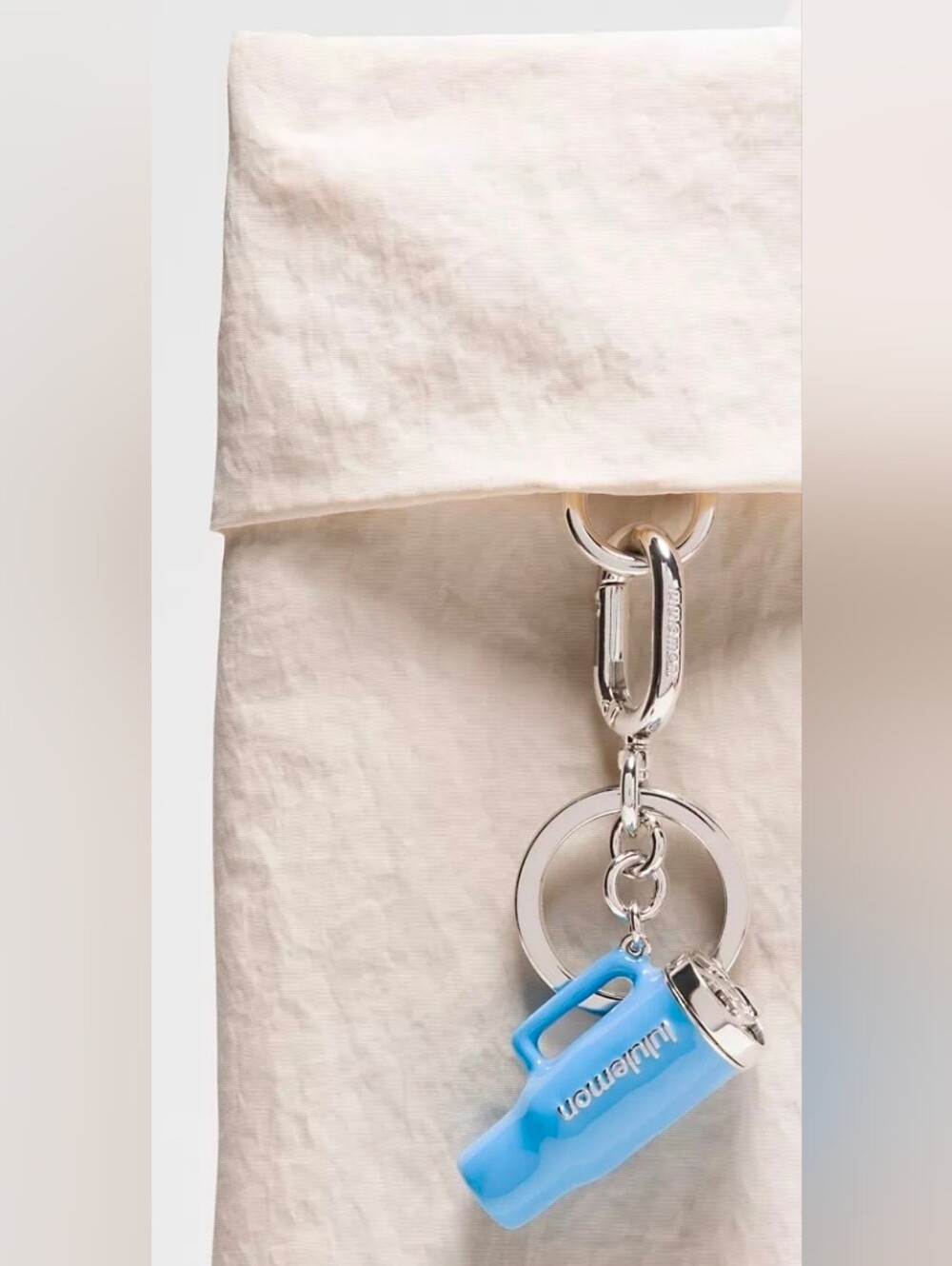 Lululemon Blue Charm Tumbler Keychain - Picture 2 of 2